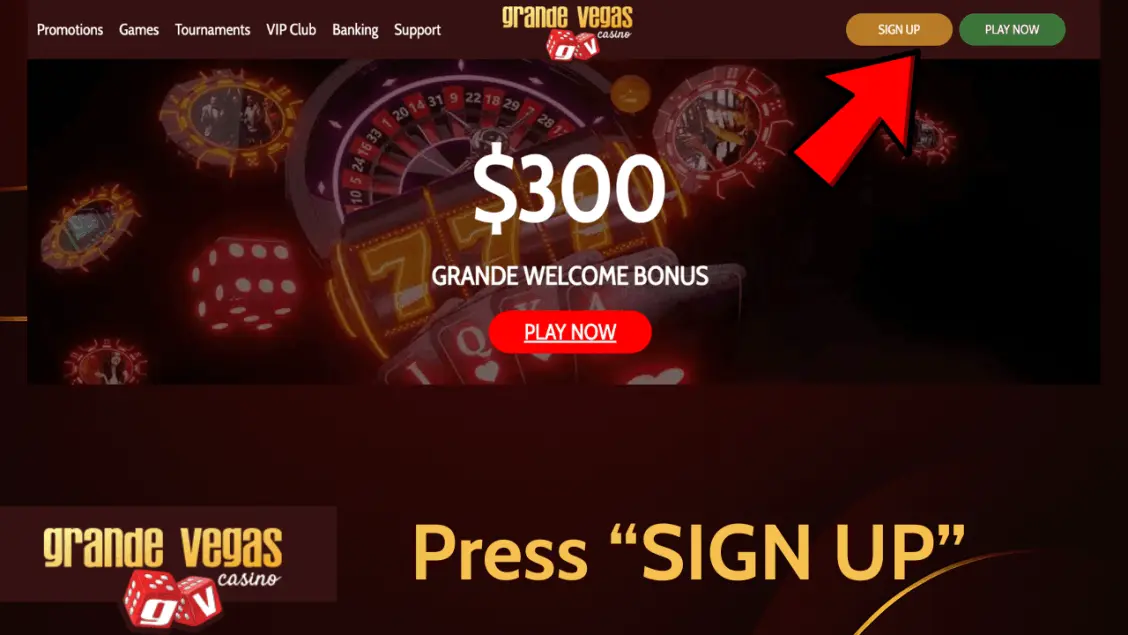 Grande Vegas Casino signup